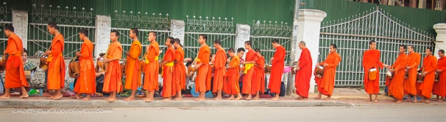Morning alms in Luang Prabang